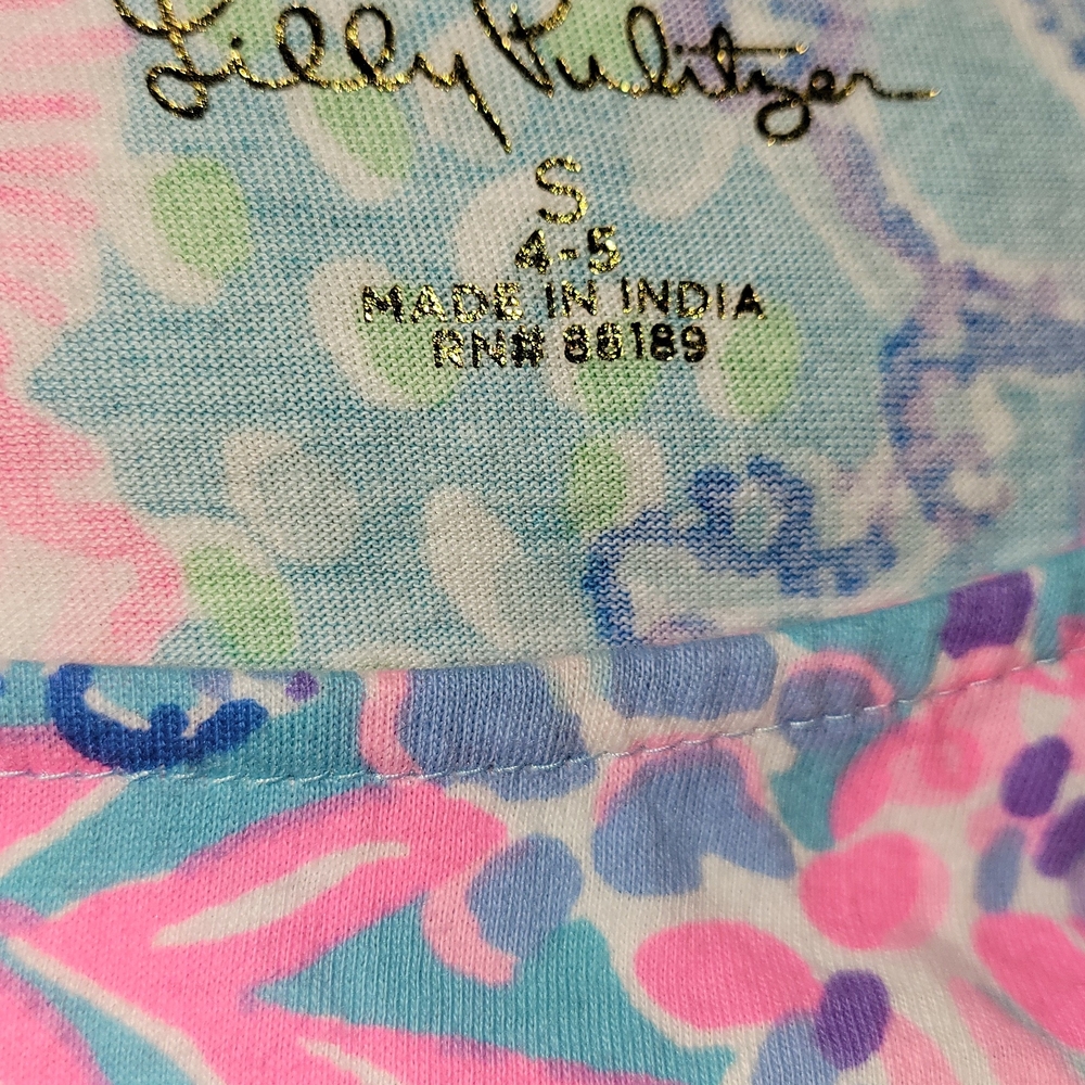 Lilly Pulitzer Girls  Geanna  Swing Dress In Splendor In The Sand  Size  S - Picture 9 of 11
